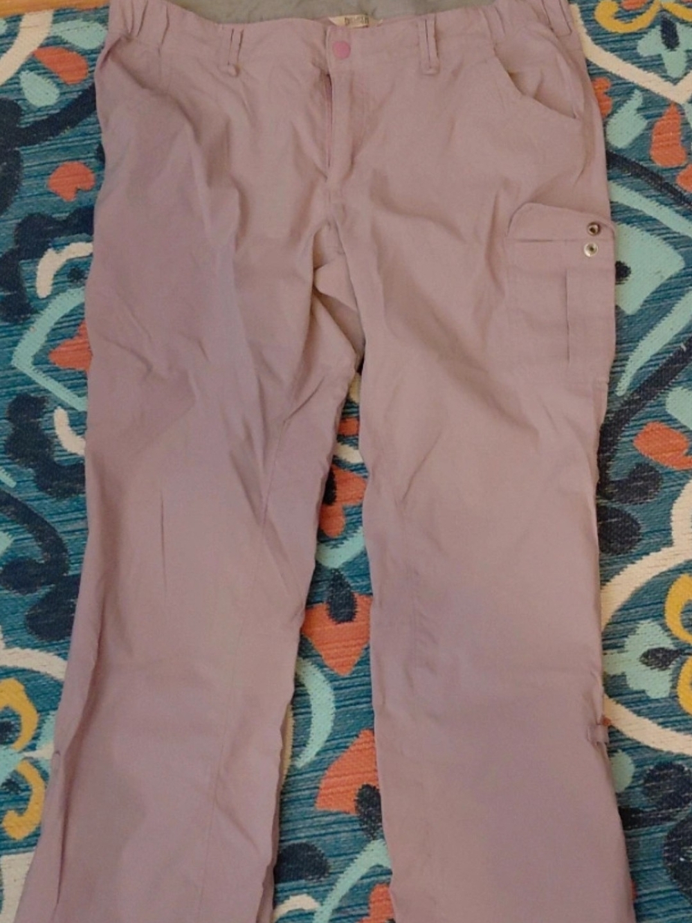 Duluth Trading Co Women’s Cargo Pants in Light Mauve